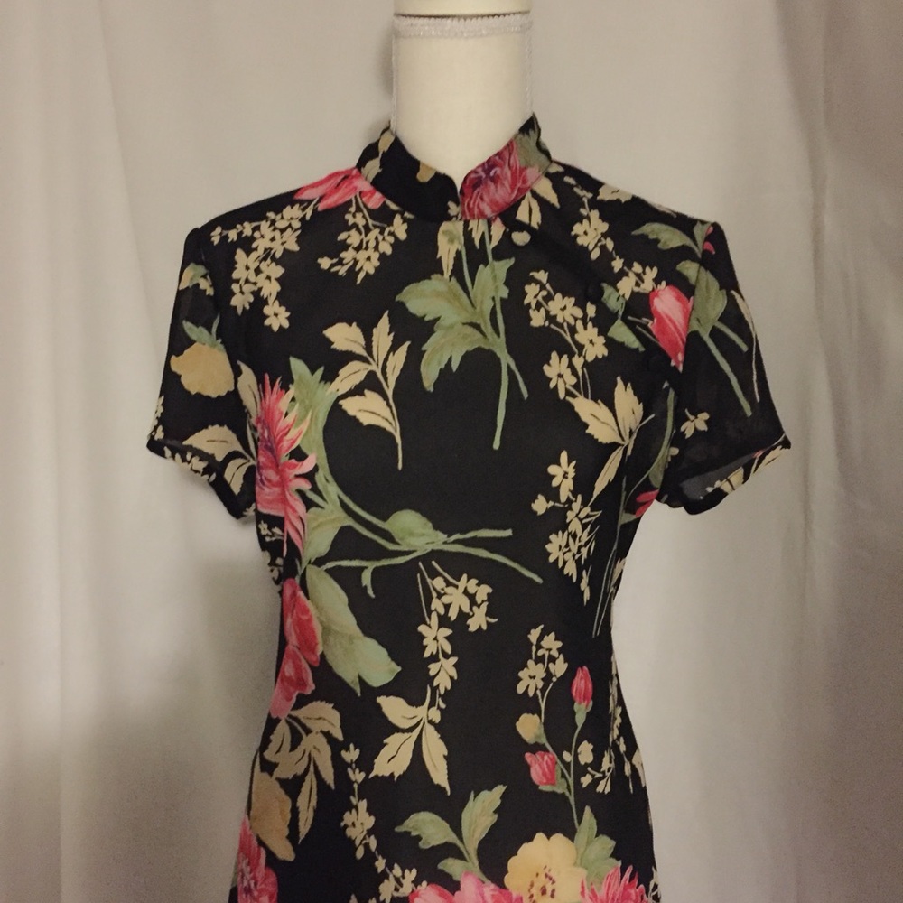 Black Floral Dress